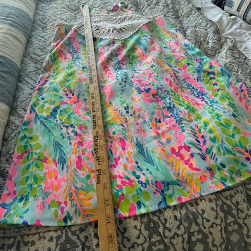 Lilly Pulitzer Pearl Soft Shift Halter Dress Sz M Preppy Summer Quiet Luxury - Picture 11 of 11